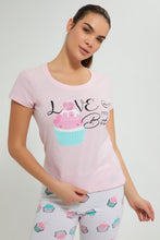 Load image into Gallery viewer, Pink Cupcake Pyjama Set (2 Piece)
