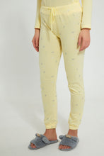 Load image into Gallery viewer, Redtag-Yellow-In-The-Morning-Printed-Pyjama-Set-Pyjama-Sets-Women's-
