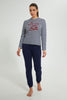 Redtag-White/Navy-Stripe-Printed-Pyjama-Set-Pyjama-Sets-Women's-