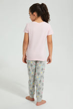 Load image into Gallery viewer, Redtag-Pink-Cupcake-Print-Nightsuit-With-Cuff-Bottom-Colour:Pink,-Filter:Girls-(2-to-8-Yrs),-Girls-Pyjama-Sets,-New-In,-New-In-GIR,-Non-Sale,-S22B,-Section:Kidswear-Girls-2 to 8 Years
