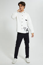 تنزيل الصورة على معرض الصور، Redtag-White-Shirt-Casual-Shirts-Men&#39;s-
