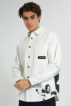 تنزيل الصورة على معرض الصور، Redtag-White-Shirt-Casual-Shirts-Men&#39;s-
