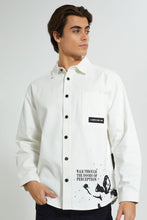 تنزيل الصورة على معرض الصور، Redtag-White-Shirt-Casual-Shirts-Men&#39;s-
