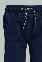 Load image into Gallery viewer, Redtag-Light-Wash-Knit-Denim-Jeans-Slim-Fit-Infant-Boys-3 to 24 Months

