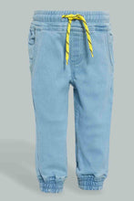 Load image into Gallery viewer, Redtag-Dark-Wash-Knit-Denim-Jeans-Slim-Fit-Infant-Boys-3 to 24 Months
