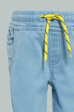 Load image into Gallery viewer, Redtag-Dark-Wash-Knit-Denim-Jeans-Slim-Fit-Infant-Boys-3 to 24 Months
