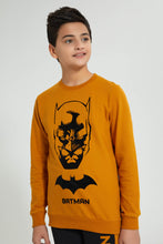 تنزيل الصورة على معرض الصور، Redtag-Mustard-Batman-Sweatshirt-Sweatshirts-Senior-Boys-9 to 14 Years
