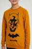 Redtag-Mustard-Batman-Sweatshirt-Sweatshirts-Senior-Boys-9 to 14 Years