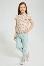 Load image into Gallery viewer, Redtag-Pink-Printed-Blouse-Colour:Pink,-Filter:Girls-(2-to-8-Yrs),-Girls-Blouses,-New-In,-New-In-GIR,-Non-Sale,-S22B,-Section:Kidswear-Girls-2 to 8 Years
