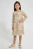 Redtag-Assorted-Printed-Shirt-Dress-Dresses-Girls-2 to 8 Years