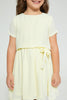 Redtag-Yellow-Knot-Dress-Dresses-Girls-2 to 8 Years