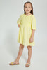 Redtag-Yellow-Lace-Yoke-Dress-Dresses-Girls-2 to 8 Years