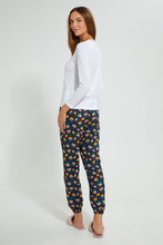Load image into Gallery viewer, Redtag-White-Tutti-Fruity-Printed-Pyjama-Set-Pyjama-Sets-Women's-
