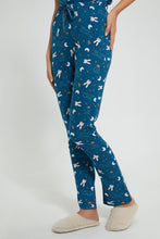 Load image into Gallery viewer, Redtag-Blue-Allover-Printed-Pyjama-Set-Pyjama-Sets-Women's-
