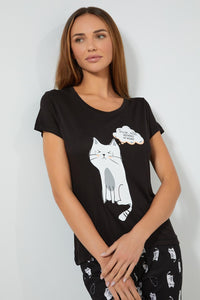 Redtag-Black-Printed-Pyjama-Set-Pyjama-Sets-Women's-