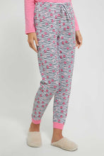 Load image into Gallery viewer, Redtag-Pink-Berry-Printed-Pyjama-Set-Pyjama-Sets-Women's-
