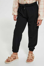 Load image into Gallery viewer, Black Patch Pocket Trouser
