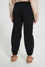 Load image into Gallery viewer, Black Patch Pocket Trouser
