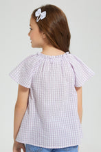 تنزيل الصورة على معرض الصور، Redtag-Lilac-Yarndyed-Check-With-Shifli-&amp;-Textured-Blouse-Colour:Lilac,-Filter:Girls-(2-to-8-Yrs),-Girls-Blouses,-New-In,-New-In-GIR,-Non-Sale,-S22B,-Section:Kidswear-Girls-2 to 8 Years
