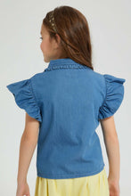 تنزيل الصورة على معرض الصور، Redtag-Denim-Frilled-Sleeve-Blouse-Colour:Denim,-Filter:Girls-(2-to-8-Yrs),-Girls-Blouses,-New-In,-New-In-GIR,-Non-Sale,-S22B,-Section:Kidswear-Girls-2 to 8 Years

