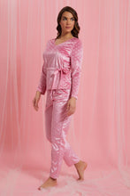 تنزيل الصورة على معرض الصور، Redtag-Pink-Plain-Velvet-Pyjama-Set-Pyjama-Sets-Women&#39;s-
