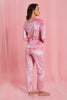 Redtag-Pink-Plain-Velvet-Pyjama-Set-Pyjama-Sets-Women's-