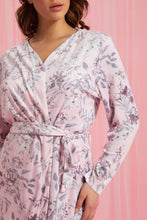 Load image into Gallery viewer, Redtag-Pale-Pink-Floral-Printed-Robe-Chemises-Women&#39;s-
