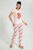 Redtag-Peach-Printed-Pyjama-Set-Colour:Pink,-Filter:Women's-Clothing,-New-In,-New-In-Women,-Non-Sale,-S22A,-Section:Women,-Women-Pyjama-Sets-Women's-