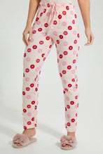 Load image into Gallery viewer, Redtag-Peach-Printed-Pyjama-Set-Colour:Pink,-Filter:Women's-Clothing,-New-In,-New-In-Women,-Non-Sale,-S22A,-Section:Women,-Women-Pyjama-Sets-Women's-

