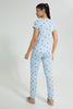 Redtag-Blue-Heart-Printed-Pyjama-Set-Colour:Blue,-Filter:Women's-Clothing,-New-In,-New-In-Women,-Non-Sale,-S22A,-Section:Women,-Women-Pyjama-Sets-Women's-