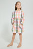 Redtag-Assorted-Check-Dress-Dresses-Girls-2 to 8 Years