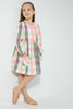 Redtag-Assorted-Check-Dress-Dresses-Girls-2 to 8 Years