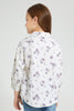 Redtag-Cream-Cotton-Twill-Floral-Print-Blouse-Blouses-Girls-2 to 8 Years