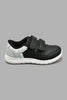 Redtag-Black-Colour-Block-Sneaker-Sneakers-Boys-3 to 5 Years