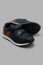 Load image into Gallery viewer, Redtag-Navy-Colour-Block-Sneaker-Sneakers-Boys-3 to 5 Years
