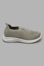 Load image into Gallery viewer, Redtag-Light-Green-Knit-Slip-On-Slip-Ons-Boys-3 to 5 Years
