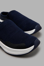 Load image into Gallery viewer, Redtag-Navy-Mule-Slip-On-Slip-Ons-Boys-3 to 5 Years
