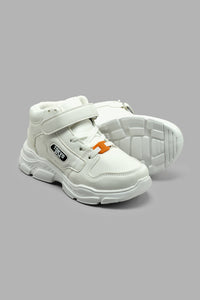 Redtag-White-High-Top-Chunky-Sneaker-Chunky-Boys-3 to 5 Years