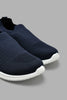 Redtag-Navy-Knit-Slip-On-BSR-Trainers,-Colour:Navy,-Filter:Boys-Footwear-(5-to-14-Yrs),-New-In,-New-In-BSR-FOO,-Non-Sale,-S22A,-Section:Kidswear-Senior-Boys-5 to 14 Years