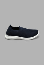 Load image into Gallery viewer, Redtag-Navy-Knit-Slip-On-BSR-Trainers,-Colour:Navy,-Filter:Boys-Footwear-(5-to-14-Yrs),-New-In,-New-In-BSR-FOO,-Non-Sale,-S22A,-Section:Kidswear-Senior-Boys-5 to 14 Years
