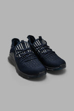 Load image into Gallery viewer, Redtag-Navy-Translucent-Sole-Sneaker-BSR-Trainers,-Colour:Navy,-Filter:Boys-Footwear-(5-to-14-Yrs),-New-In,-New-In-BSR-FOO,-Non-Sale,-S22A,-Section:Kidswear-Senior-Boys-5 to 14 Years
