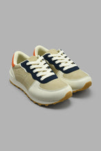 Load image into Gallery viewer, Redtag-Beige-Colour-Block-Sneaker-Sneakers-Senior-Boys-5 to 14 Years
