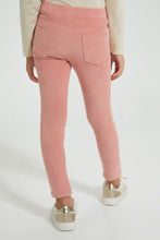 Load image into Gallery viewer, Redtag-Pink-Printed-Jegging-Jeggings-Girls-2 to 8 Years
