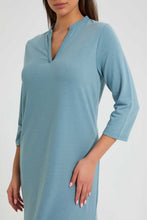 تنزيل الصورة على معرض الصور، Redtag-Blue-Plain-Nightgown-Nightgowns-Women's-
