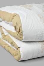 تنزيل الصورة على معرض الصور، Redtag-Beige-7-Piece-Embroidery-Comforter-Set-(King-Size)-Comforters-Home-Bedroom-
