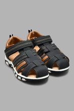 Load image into Gallery viewer, Redtag-Navy-Fisherman-Sandal-Boys-Casual-Sandals,-Colour:Navy,-Filter:Boys-Footwear-(3-to-5-Yrs),-New-In,-New-In-BOY-FOO,-Non-Sale,-S22A,-Section:Kidswear-Boys-3 to 5 Years
