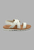 Redtag-White-Strappy-Comfort-Sandal-Sandals-Boys-3 to 5 Years