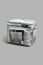 Load image into Gallery viewer, Redtag-Grey-7-Piece-Hand-Lace-Comforter-Set-(King-Size)-Comforters-Home-Bedroom-

