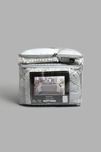 Redtag-Grey-7-Piece-Hand-Lace-Comforter-Set-(King-Size)-Comforters-Home-Bedroom-