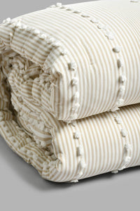 Redtag-Beige-7-Piece-Tufted-Embroidery-Comforter-Set-(King-Size)-Comforters-Home-Bedroom-